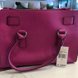 Michael Kors new Fuschia  leather satchel